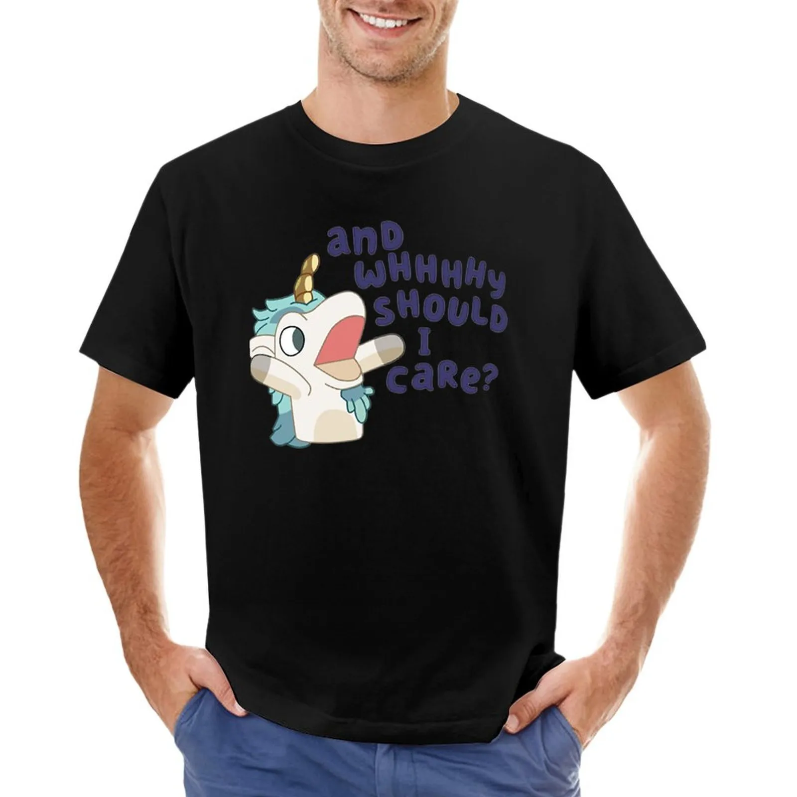 Polos pour hommes Unicorse Classic TShirt poids lourd t-shirts hauts mignons Blouse blondie chemise hommes 230627