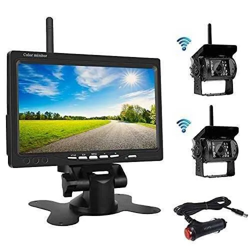 Telecamera Visione Notte Ip65 Doppia Telecamera Di Retromarcia Con Visione Notturna - Per Camper, Auto, Sistema PAL, Impermeabile Telecamera Retromarcia Camper