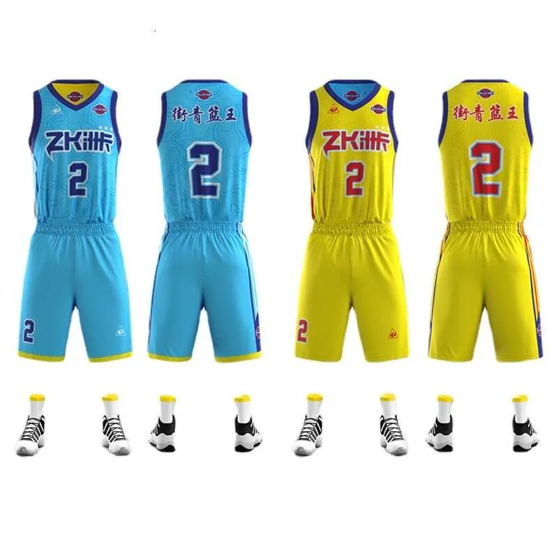 Einlagiges, doppelseitiges, schnell trocknendes Basketball-Trikot, personalisierte Teamuniform, komplett bedruckt, hochwertiger Basketball-Uniform-Anzug