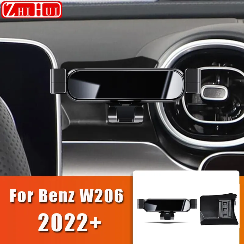 Per Mercedes Benz Classe C W205 W206 2013-2022 Supporto per telefono cellulare per auto Supporto per presa d'aria Supporto per telefono a gravità Accessori