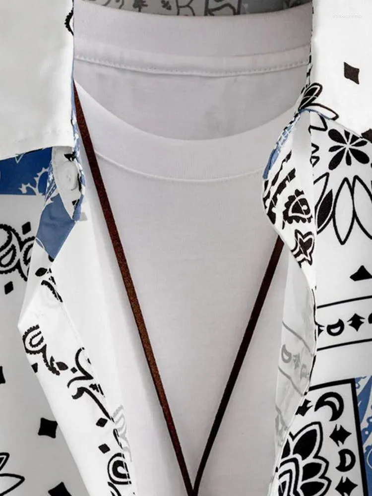 Ethnic paisley print shop button up shirt