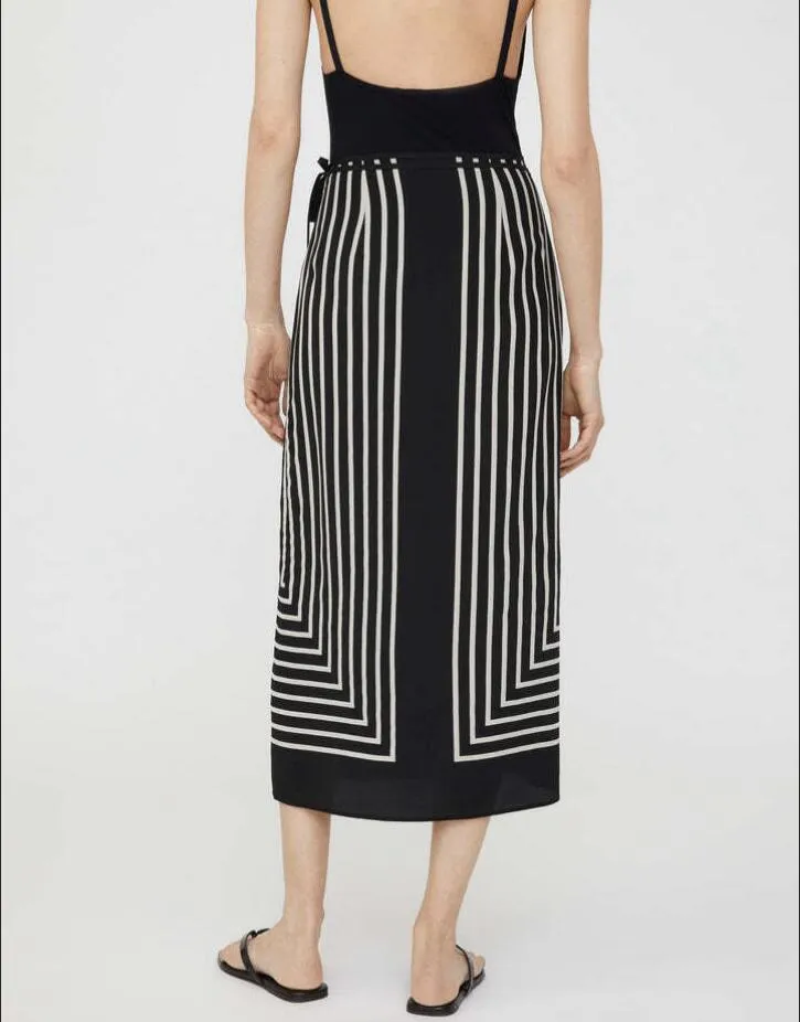 ☆Striped Mikado Silk Midi Skirt/KIMHEKIM☆ ☆Striped Mikado Silk Midi Skirt/KIMHEKIM☆ Machine Washable