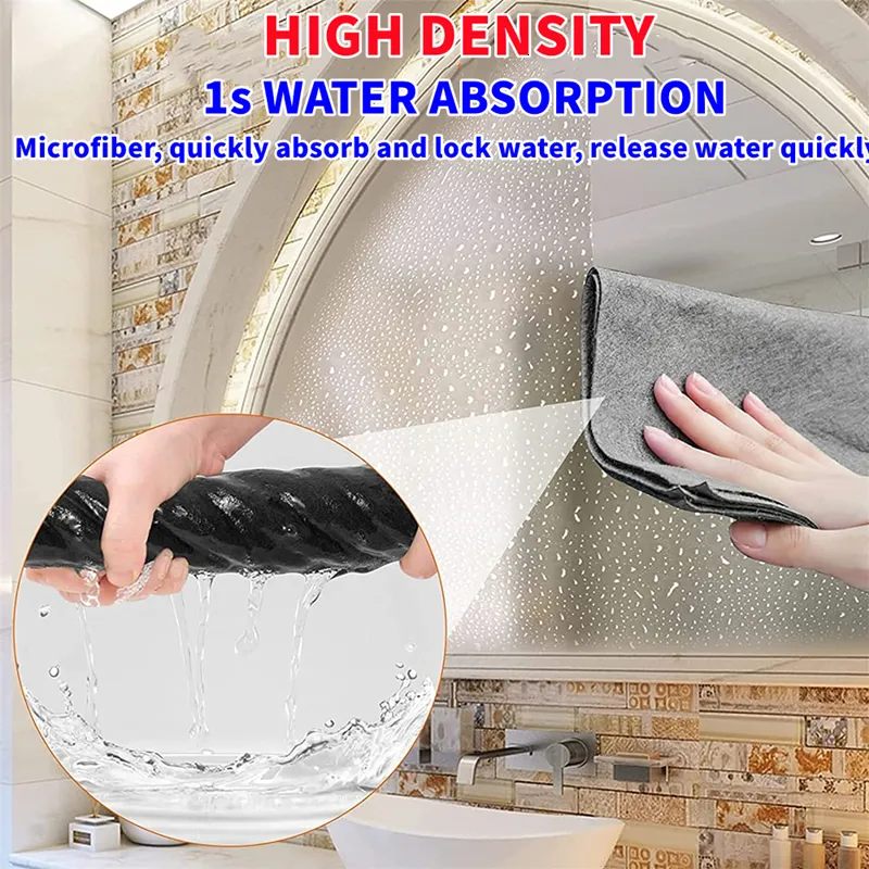 Acheter Chiffon de nettoyage magique épais en microfibre, sans traces,  réutilisable, serviettes tout usage pour vitres