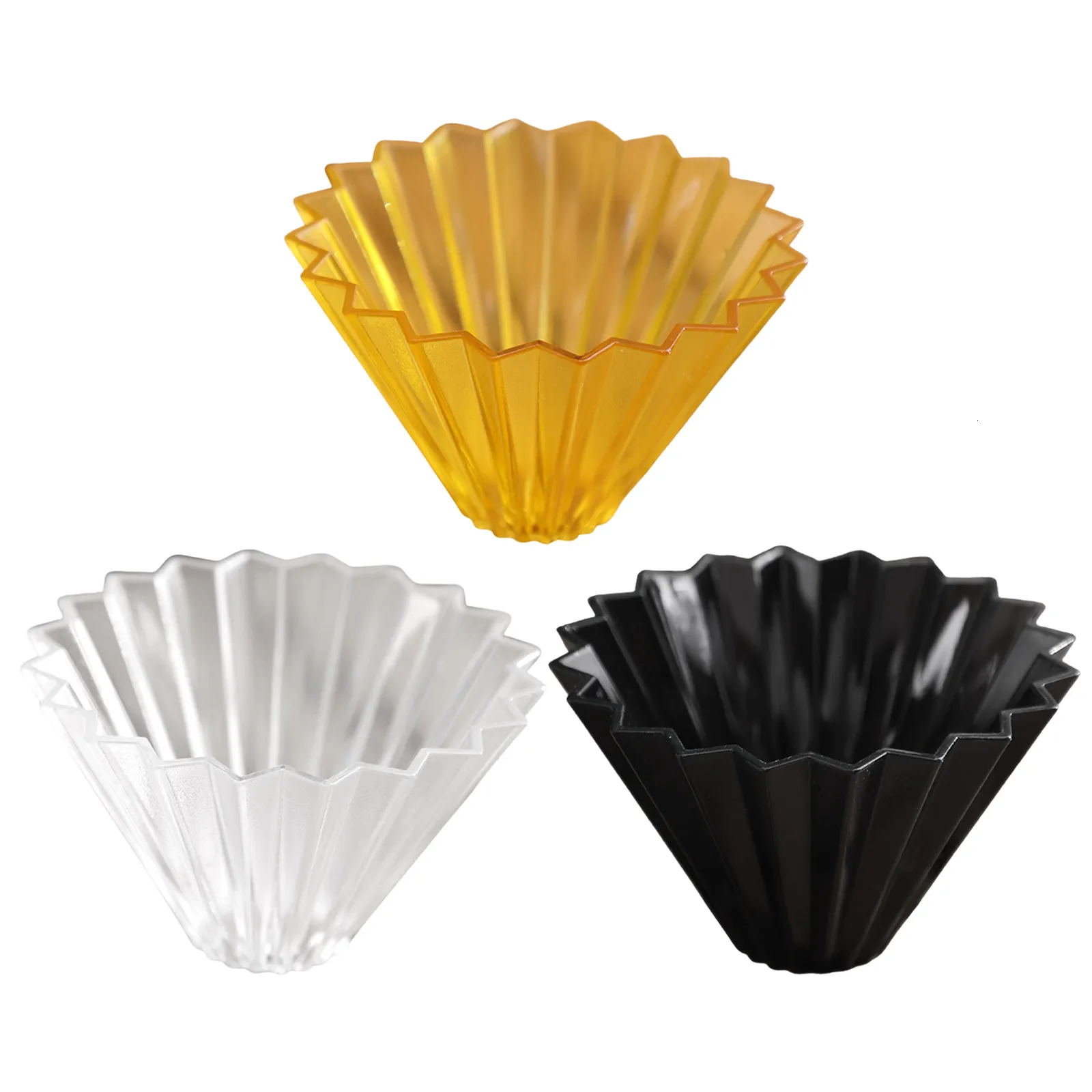 Kaffefilter harts Handgjorda origamiss Filter Cup Handgjorda kaffefilter Cup V60Funnel Drip Cake Cup Flower Shape Manual Brewing Accessories 230627