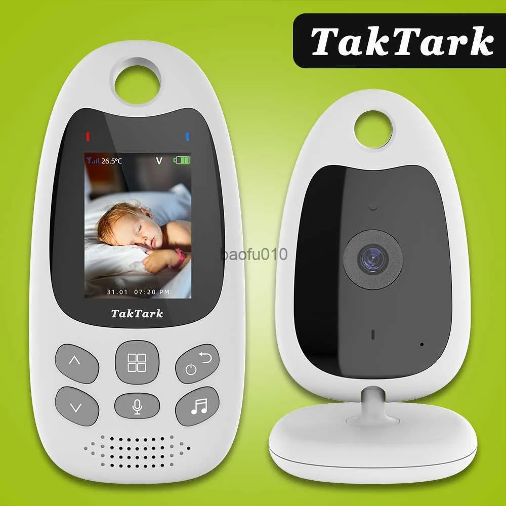 Wireless Video Baby Monitor 2,0 tum Intercom Temperaturövervakning Night Vision Security Camera Nyfödda Nanny Sitter L230619