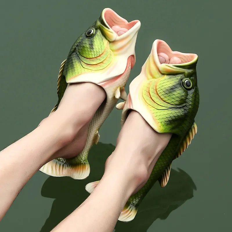 Fish rubber slides Coddies Fish Flip Flops | Unisex, Anti-skid Sandals for Pool  main image 3