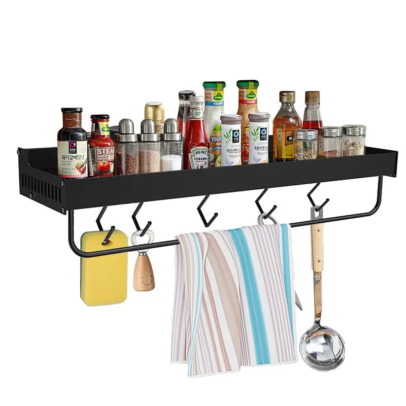 Multifunctional Wall Hanging Space Saving Wall Mount Spice Rack Cooking