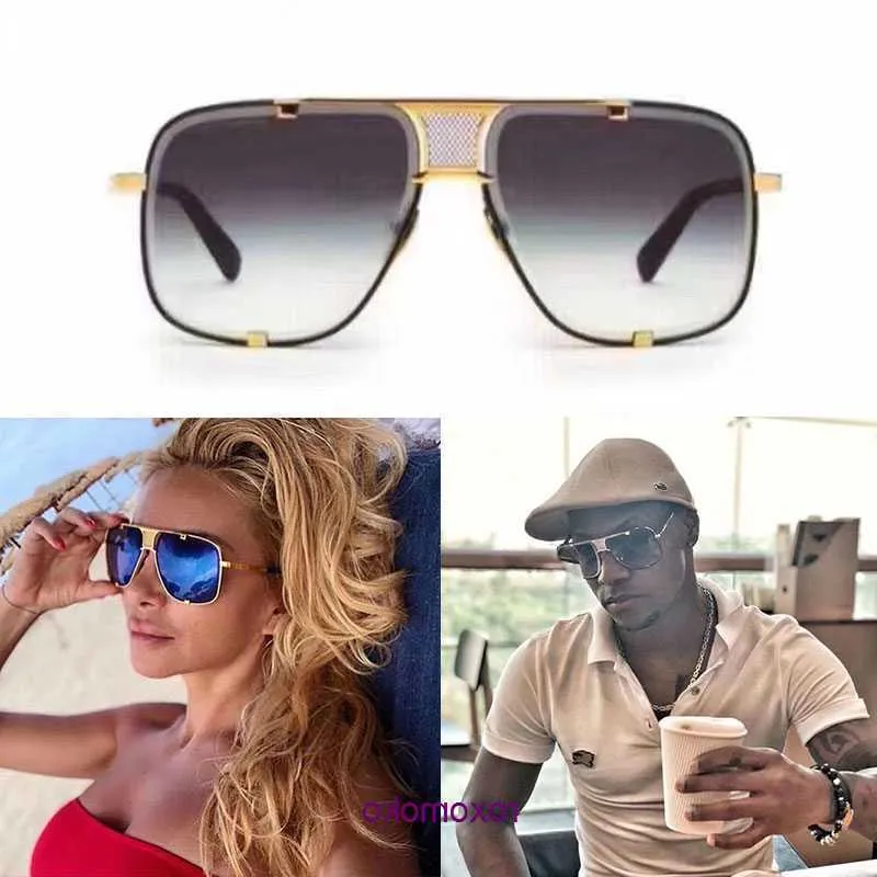 Дизайнерские солнцезащитные очки Dita Mach Five 2087 с гальваническим металлическим каркасом Fashion Show Luxury Brand мужские солнцезащитные очки для женщин Оригинальная коробка AGWU