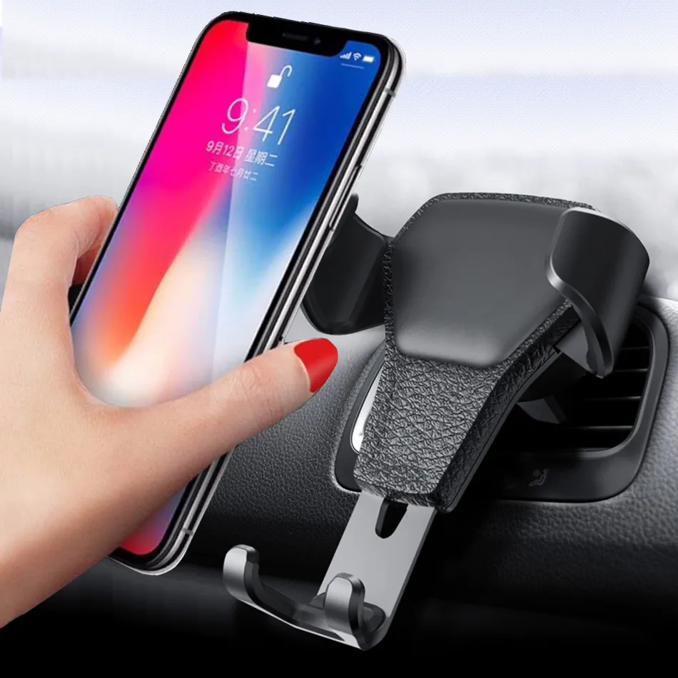 Suporte para telefone de carro para smartphone Descanso para iPhone Samsung Huawei LG Xiaomi Air Intake Cell Stand Telefone Voiture Auto Mount