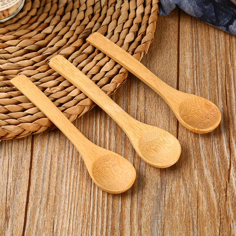 13cm Bamboo Spoons Honey Spoon Baby Bamboo Spoons