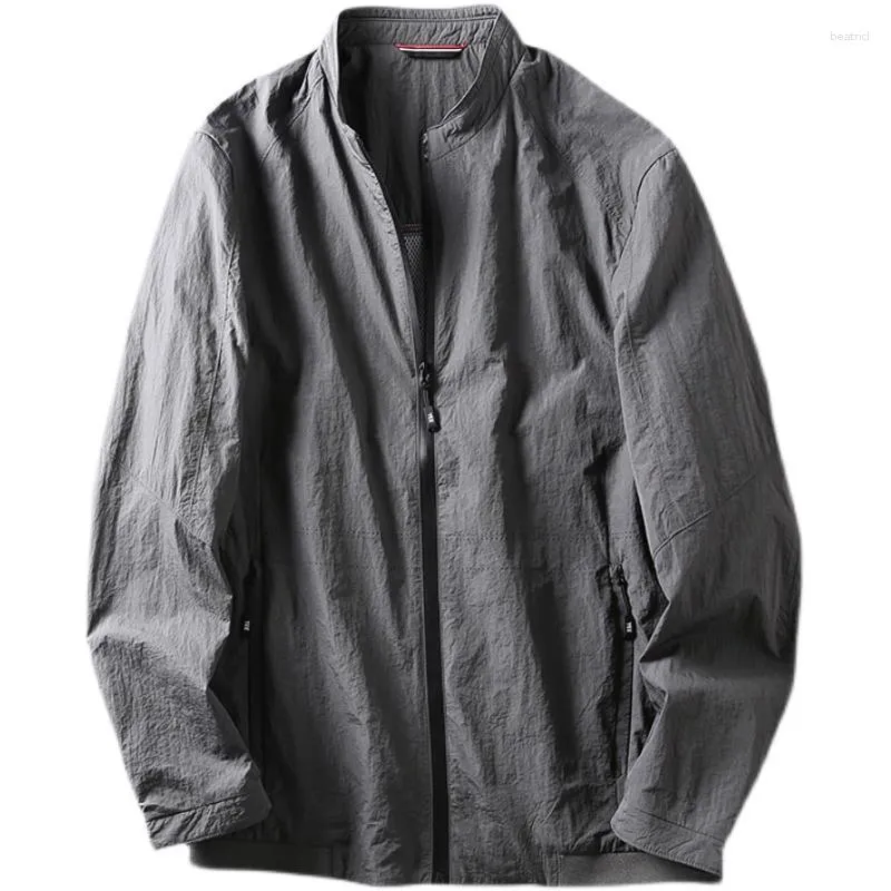 Men's Jackets Urban Leisure Style! And Breathable! Foreign Trade Factory Cut Label Men's Pressure Glue Thin Lightweight