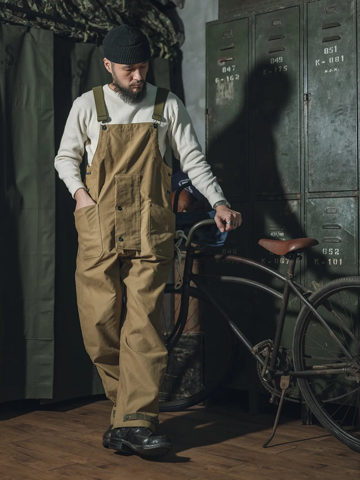 Мужские джинсы Bronson 1944 Sample Bib Комбинезон ВМС США N1 Deck Trousers Heritage Dungarees 230628