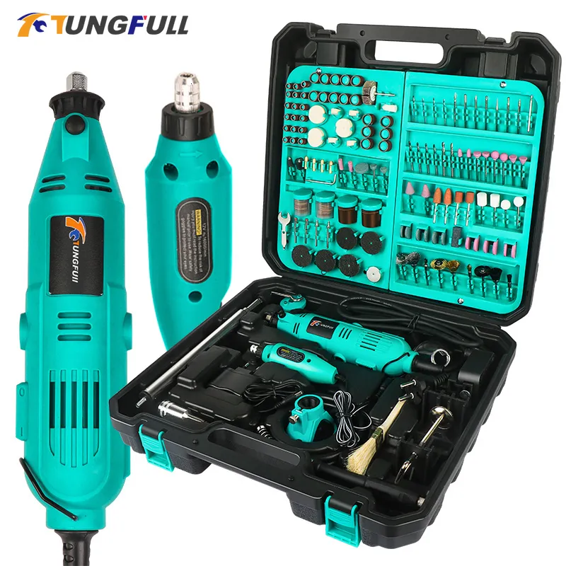 Electric Drill Tungfull Mini Hand Power Tool Dremel Rotary Polishing Machine Grinder 230626