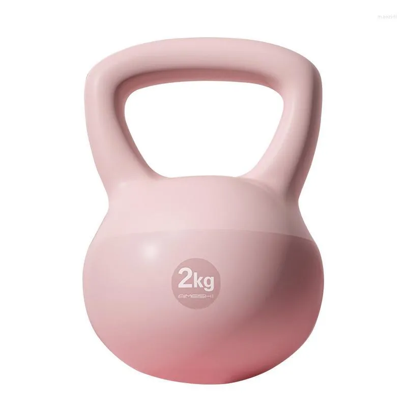 Haltères Fitness Kettlebell Poids D'entraînement Pour Femmes 4.4 Lbs Doux Avec Poignée Haltérophilie Conditionnement Force Et