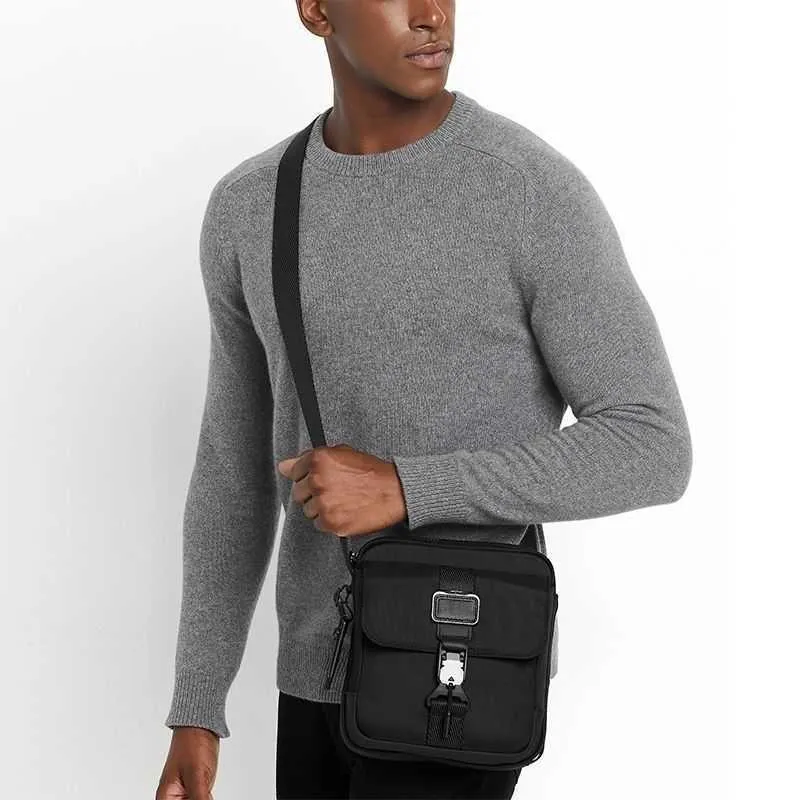 DHgate TUMII Bag Designer Tumibackpack Bag Style Shoulder Tuming New Male 0232709d Ballistic Nylon Casual Fashion Small Square Bag Business Crossbody Bag Bags Luggage Accessories