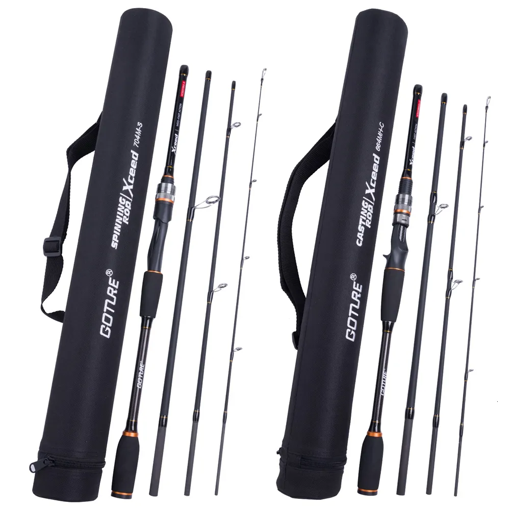 Spinning Rods Goture Xceed ions Travel Fishing Rod With Fuji Guide Ring  Carbon Fiber 1.98 3.6M Spinning Casting Lure Rod For Carp Fishing 230627  From 128,38 €