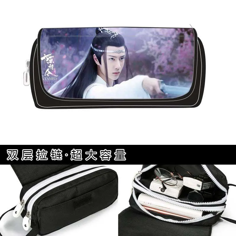 Worki Untamed Pencil Case Xiao Zhan Anime Kawaii Pencil Torby