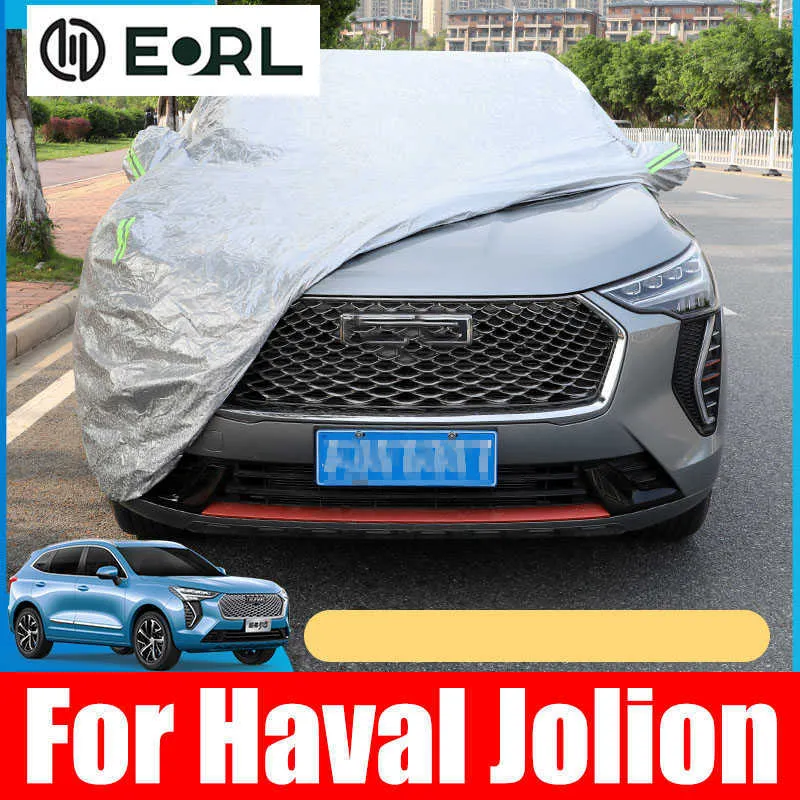 Haval Jolion 20192023 Waterproof Car Covers Outdoor Sun Protection Exterior For Auto Reflector Anti Rain Snow Dust CoverHKD230628