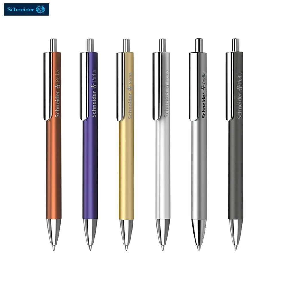 Ручки 1PCS Немецкий шнайдер Perlia Fog Paint Metal Gel Pen Student Office Office Office Special Press Pen может изменить ядро 0,5 мм