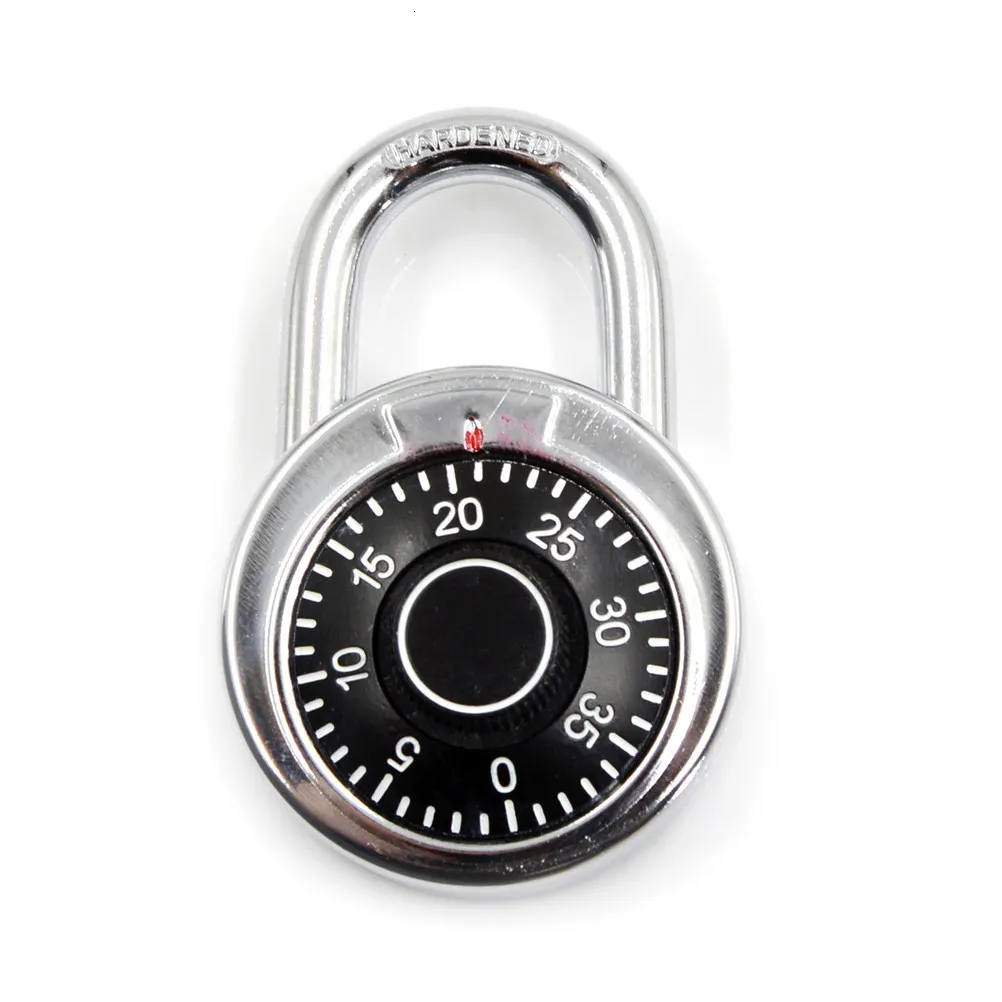 Round Key Code Lock Rotary Padlock With Digit Combination Code For Safe Door Eye Hole ...