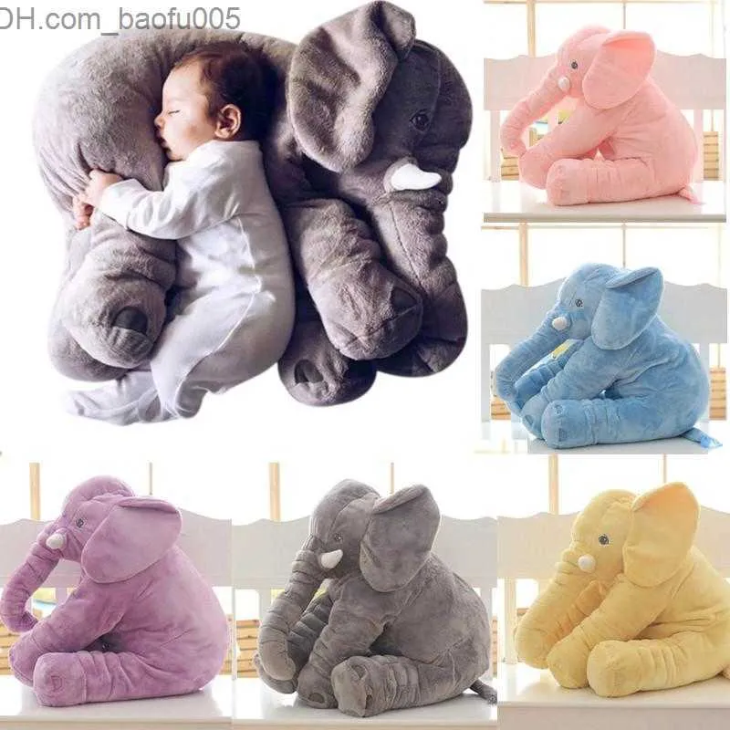 Stuffed Plush Animals 60CM Plush Elephant Toys Soft Animal Shape Elephants Pillow For Baby Sleeping Stuffed Animals Toy Infant Playmate Gifts Z230629