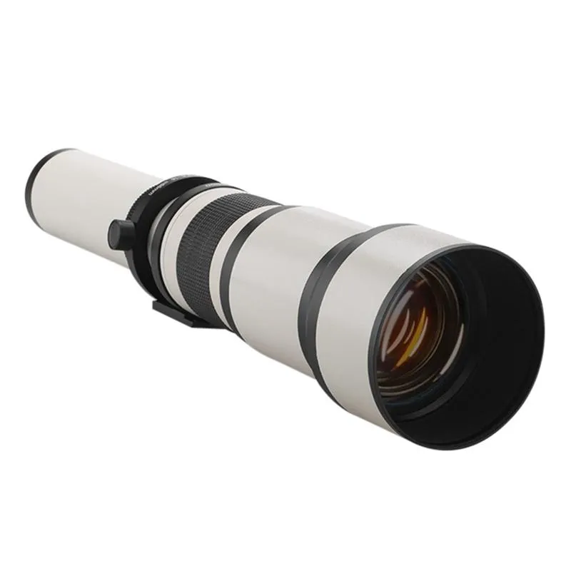 アクセサリー6501300mm F8.016望遠T2キヤノンカメラ用のSLRレンズマニュアル望遠ズームレンズアストロスコープテスコープカメラレンズ