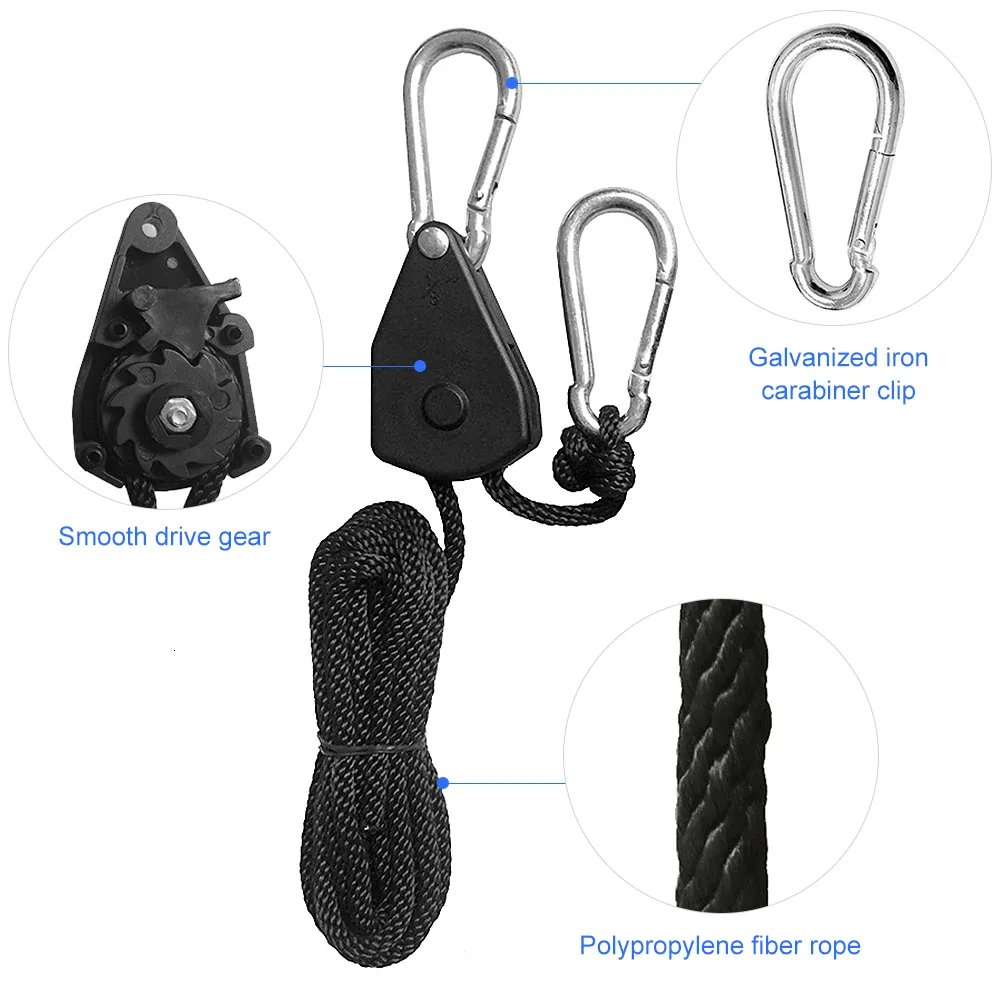 Outdoor Gadgets Pulley Ratchets Kayak And Canoe Boat Bow Stern Rope Lock Tie  Down Strap 1/8 Inch Heavy Duty Adjustable Rope Hanger Camping Gear 230628  From 10,07 €