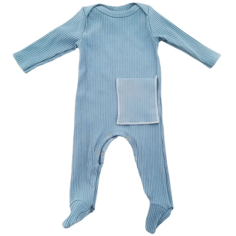 Rompers Baby Boys Girls Packet Ribbed Cotton Footies Bodysuits Soft Long sleeves Outfits For Kids childs Boy Clothes Fall 230628