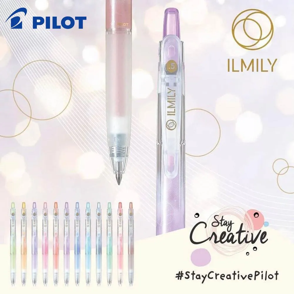 Stylos 4pcs japonais papeterie pilote gel stylo Imilly printemps nouveaux sujets d'art à jus limité 0,5 mm fournitures scolaires mignons papeterie