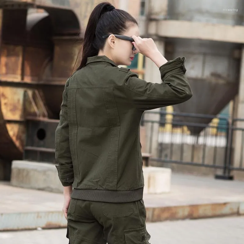 Chaquetas de caza para mujer, chaqueta voladora de algodón para exteriores,  uniforme militar, informal, camuflaje, senderismo, viaje, abrigo de carga