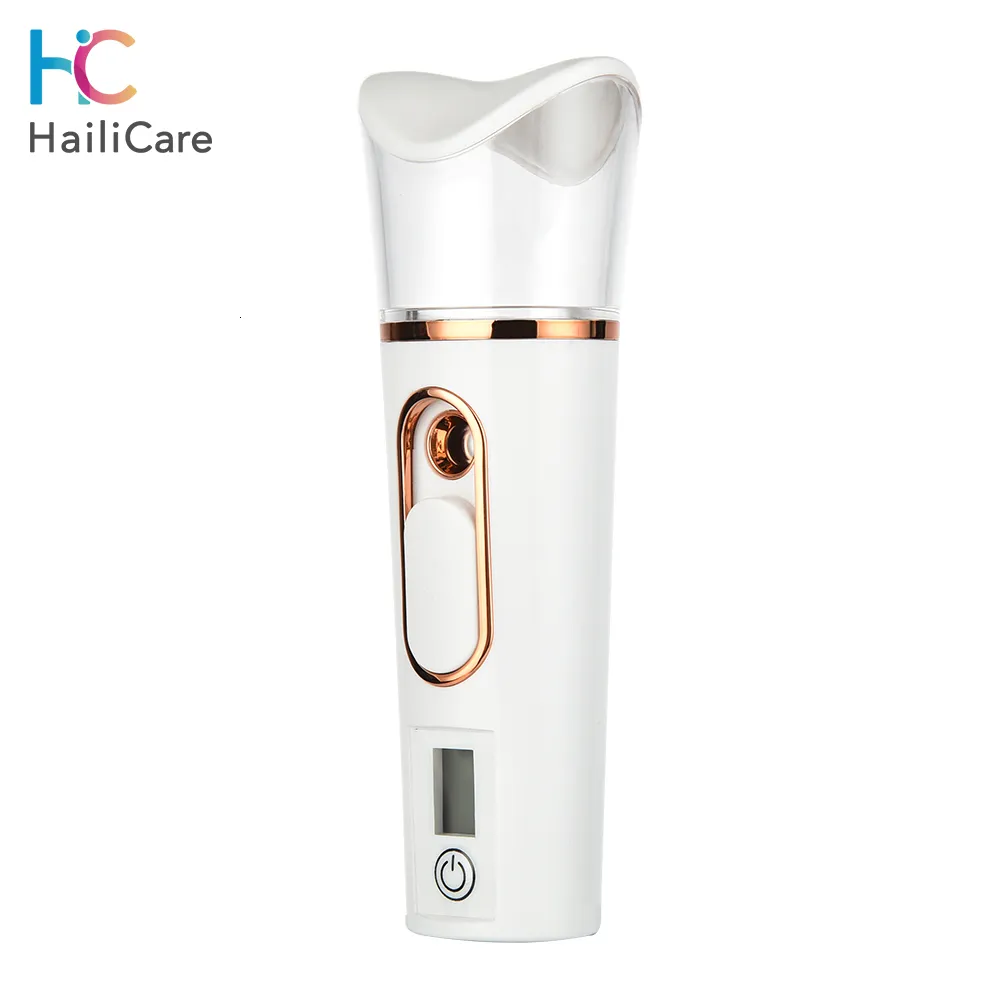 Dampfer Nebelsprüher Handheld Nano Beauty Instrument Mini Feuchtigkeitsspendender Luftbefeuchter Hautpflege LED-Display Tragbarer Vernebler 230628