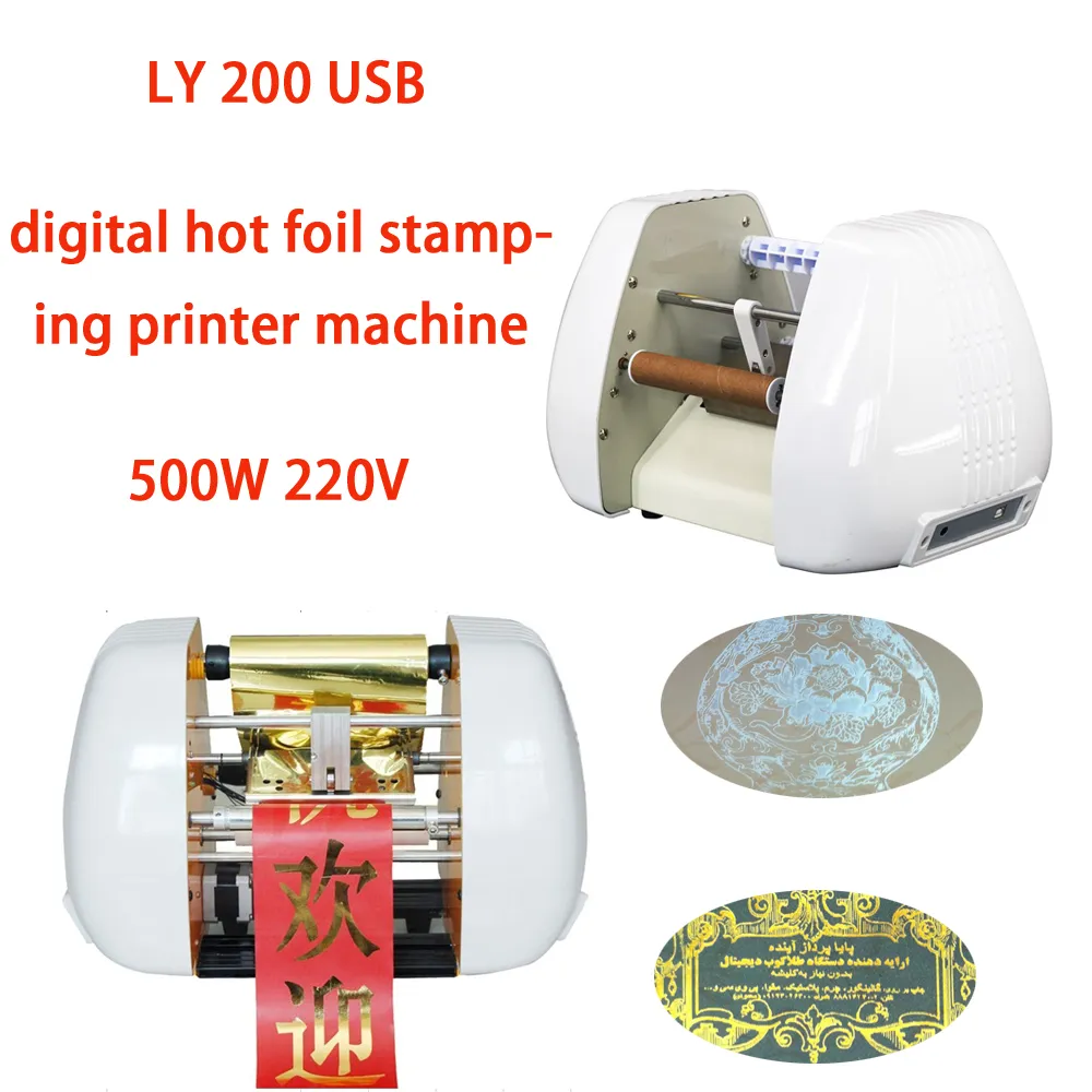 Foliedrukmachine LY 200 Digitaal van toepassing op bloemenmandlint Hot Sales Verschillende kleuren Foliepersprinter