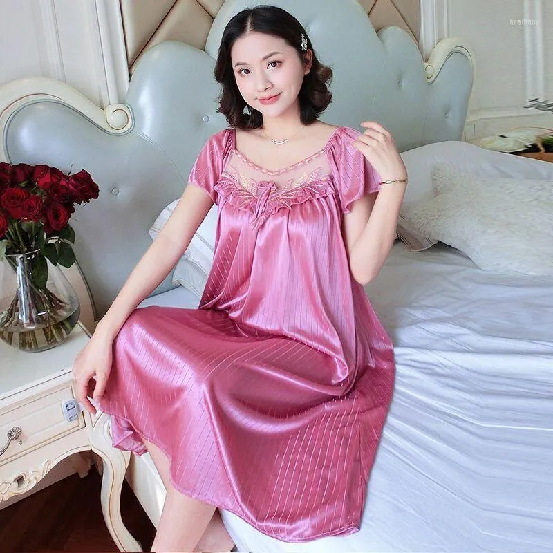 Buy Freely Satin Honeymoon wear Women Nighty Set/Nightdress/Night Suit -  Pack of 7 Maroon at Amazon.in