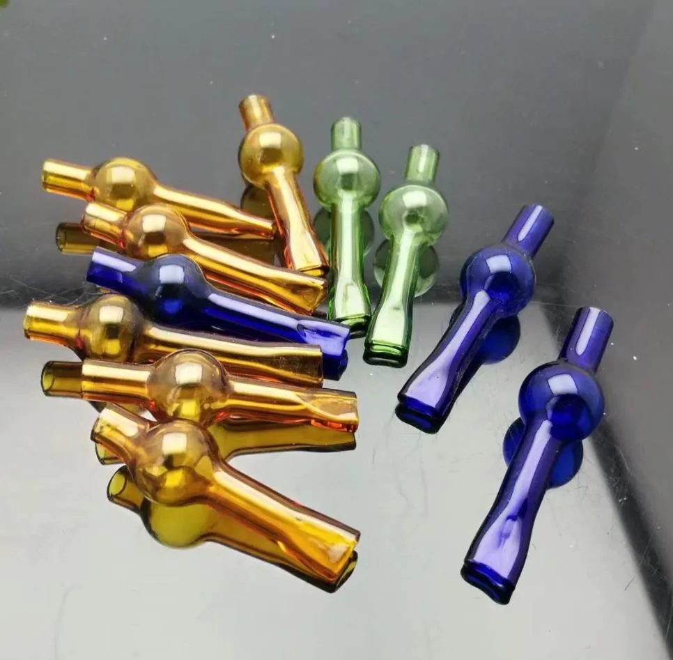 ガラス喫煙パイプは手作業の水bong色の平らなマウスガラスボール吸引ノズルを製造する