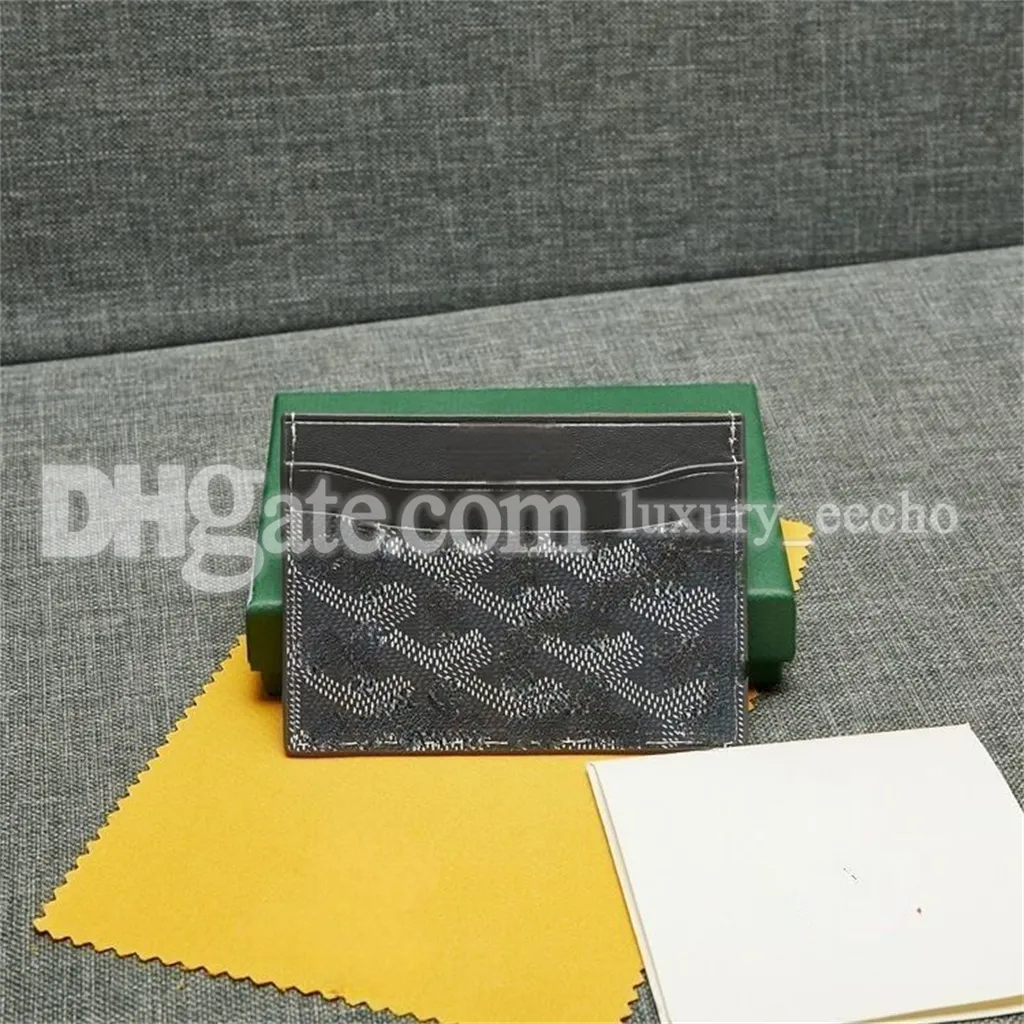 DHgate Mens Zig Zag Leather Card Holder Wallet Luxury Short Credit Card Clutch Purse for Men and Women Bags Luggage Accessories