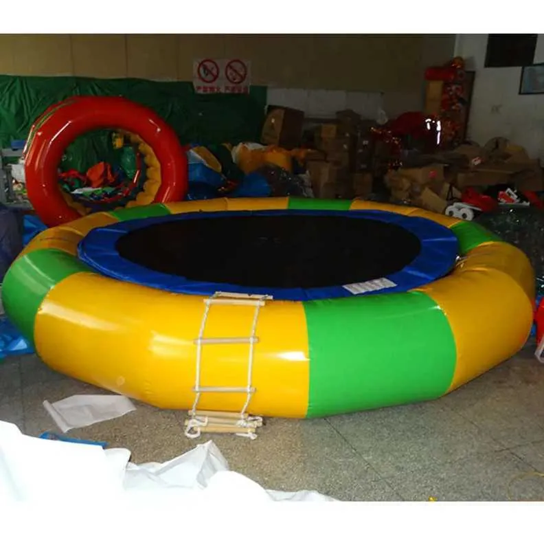 Air Inflation Toy Water play equipment inflatable jump trampoline water park game jumping bed