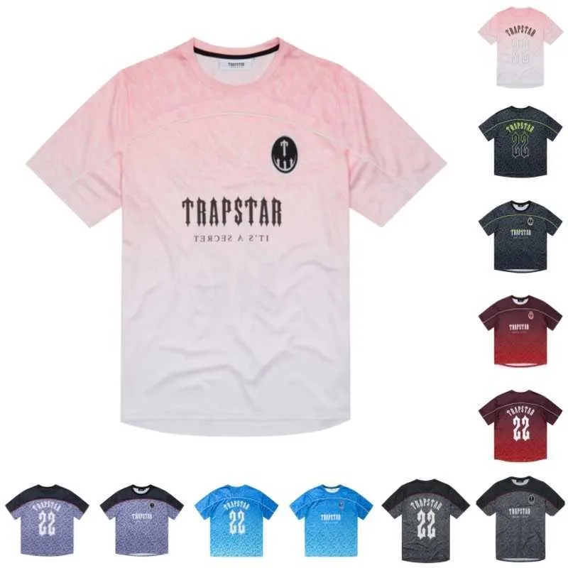 Trapstar Football Jersey Mens t Shirt Designer Manga Curta Summer Cause Hip Hop Street Tops 0d0b