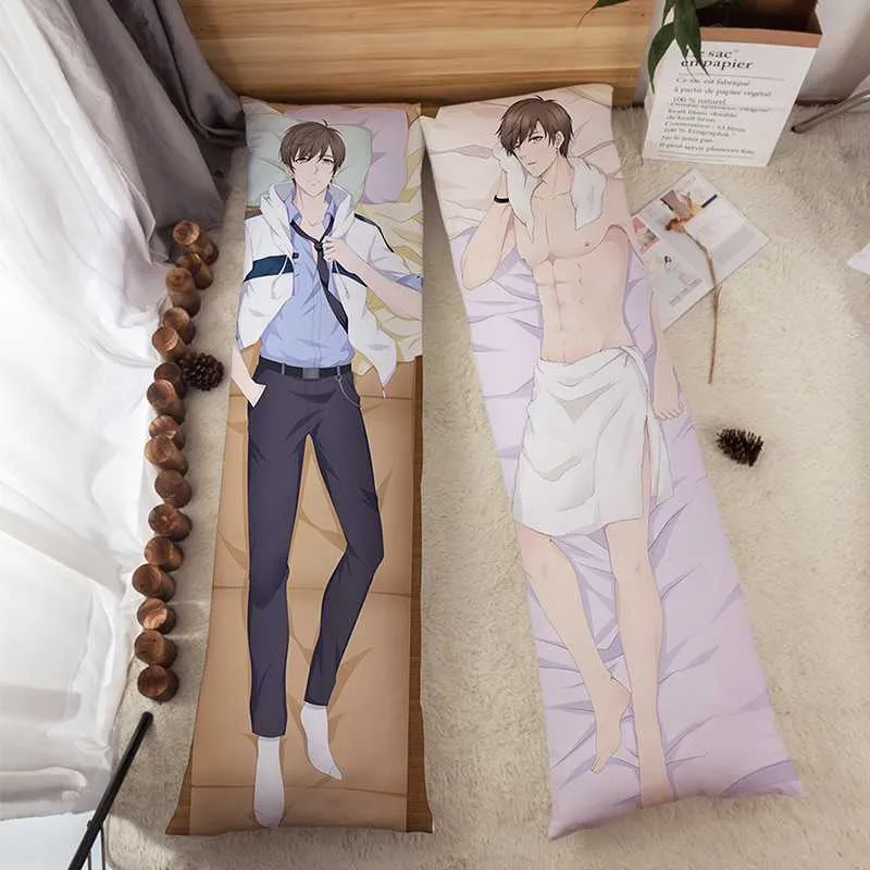 Kudde/dekorativa pappersgames anime kram kropp 180x60 cm kilo cosplay sömntäcke hemtextil