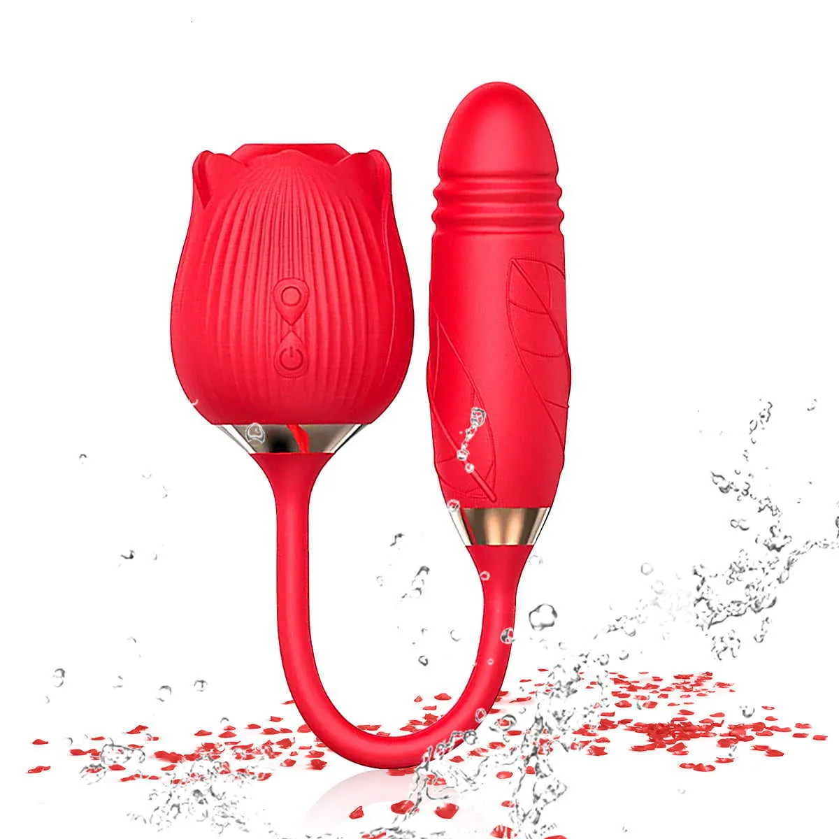 Rose Vibrator For Women Discreet Automatic Personal Massager_voghion.com