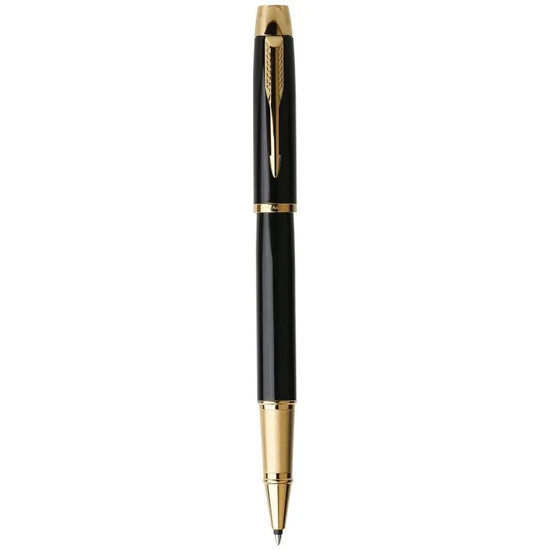 Pennen Parker Im Luxury Ballpoint Gift Box Metal Pen Aangepast met eigen Rollerball Ink Office Pen