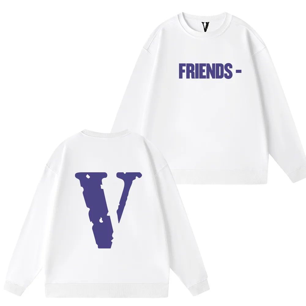 Felpa con cappuccio vlone Nuova felpa con cappuccio di moda Felpa con orso spezzato bianco grigio stampa lettera Teddy Bear Trendy Terry Explosion Maglione stile Uomo e donna Taglia S-3XL ICON