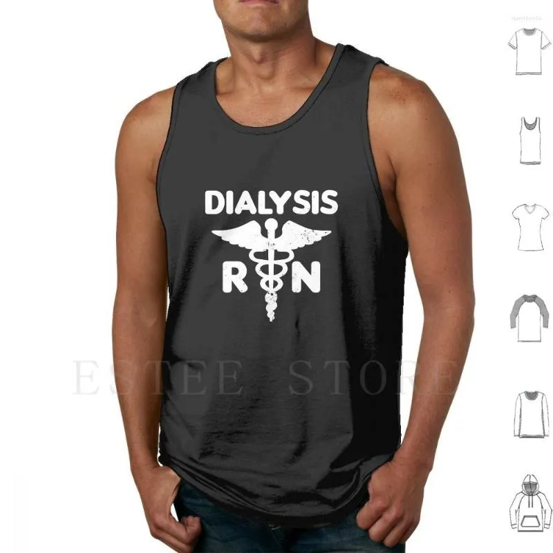 Men's Tank Tops Dialysis Shirt | Rn Gift Vest Sleeveless Christmas Birthday Mothers Day Fathers Idea For 4Th Of July