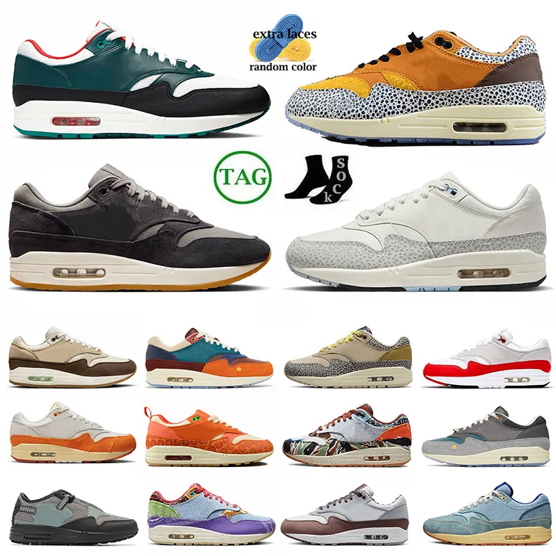 Mens Sports Running Shoes Kasina Concepts X 1 87 Dirty Denim Patta Summit White Wabi-Sabi Liverpool Yellow Ts Crepe Hemp Womens Trainers 1s Sports