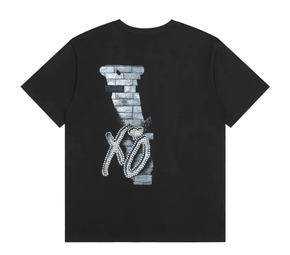 Summer Mens T-shirts NAV DPBA Box Set Wall Drop Chain 03 Kort ärm T-shirt Big V T-shirt för män och kvinnor Runda nackpar Korta ärm TEE: s toppkläder Pullover