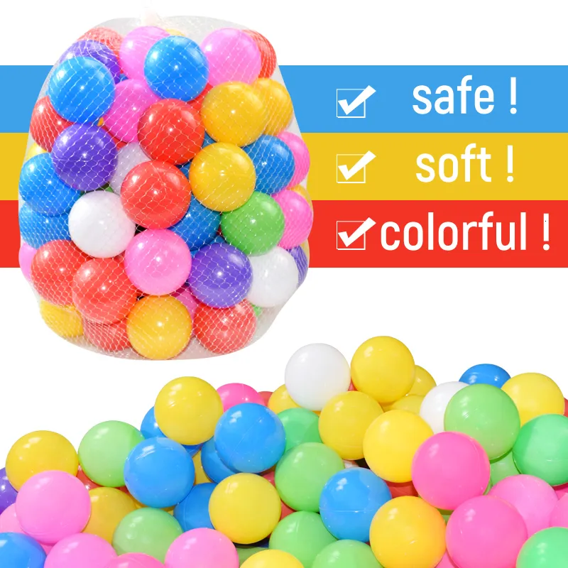 Ballong säkerhet färgglada plastbubbla hav bollar vatten pool boll för baby barn rolig badbubbla boll leksak bollar grop tält leksaker 230628