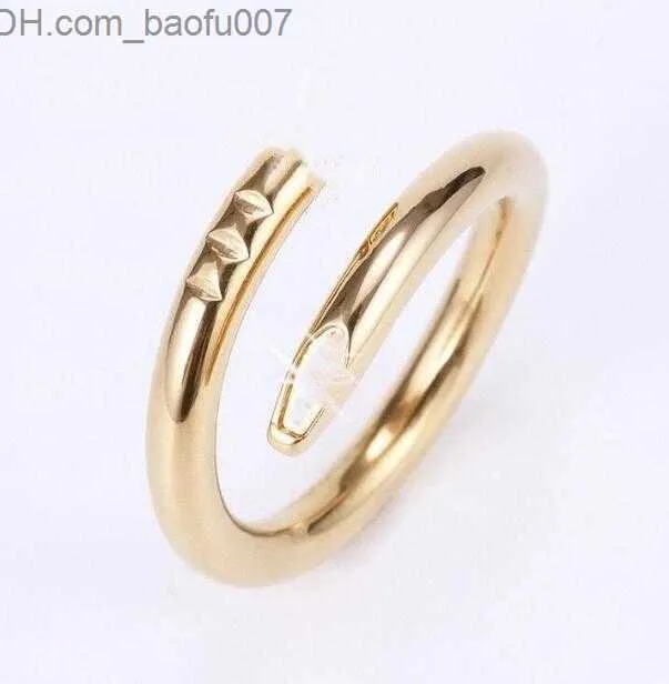 Band Rings 2023 Designer Screw Ring Luxury Jewelry Midi Rings For Women Men Titanium Steel Gold-Plated Process Fashion Accessories Never Fade fd Z230629