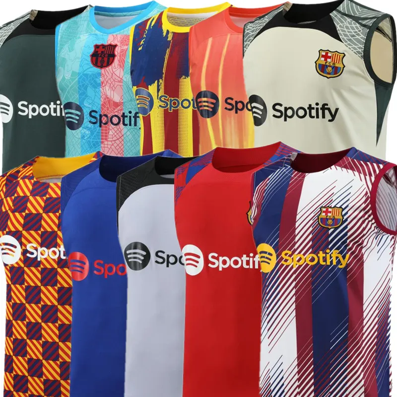 2024 Mężczyźni Barcelona Tracksuit Soccer Jersey Barca ustawił garnitur dla dorosłych 23 24 kamizelki garnitury