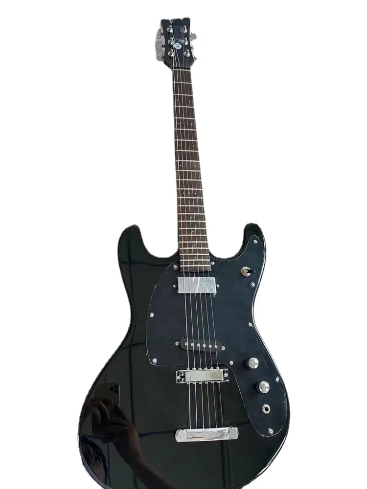 Nya ankomstföretag Johnny Ramone Mosrite Mark II Black Electric Guitar Chinese Education