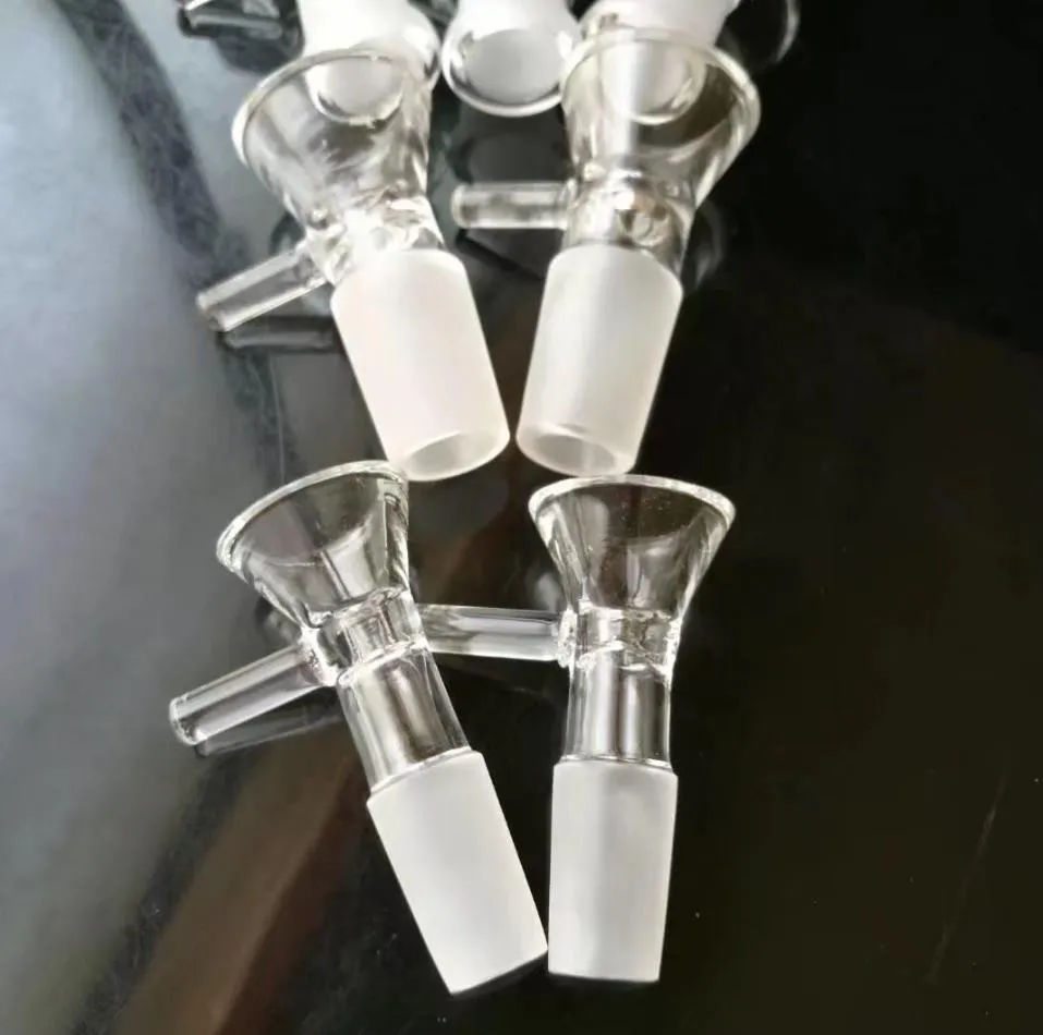 Fabrication de pipes à fumer en verre Narguilé soufflé à la bouche Bongs Adaptateur d'entonnoir transparent
