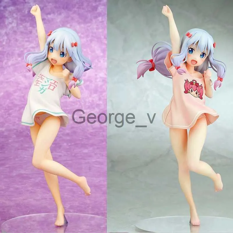 Minifig 24cmアニメフィギュアQues Q Eromanga sensei sagiri izumi ending mode meruru tshirt ver sexy girlフィギュア